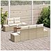 Set Divano da Giardino 6 pcs Beige e bianco - Foto miniatura 3