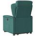 Poltrona Alzapersona Reclinabile Verde Scuro in Tessuto - Foto miniatura 7