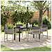 Set da Pranzo per Giardino 5 pcs Grigio chiaro polyrattan - Foto miniatura 2