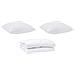 Set di piumini con cuscino 3 pcs Bianco 260 x 220 cm Microfibra - Foto miniatura 1