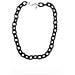 Collana Girocollo Con Catena Nera E Argento, 40 Cm - Foto miniatura 1