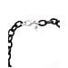 Collana Girocollo Con Catena Nera E Argento, 40 Cm - Foto miniatura 2