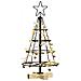 Albero a Cono di Natale con supporto Nero 60 cm Acciaio - Foto miniatura 3