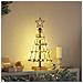 Albero a Cono di Natale con supporto Nero 60 cm Acciaio - Foto miniatura 4