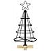 Albero a Cono di Natale con supporto Nero 60 cm Acciaio - Foto miniatura 5