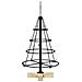 Albero a Cono di Natale con supporto Nero 60 cm Acciaio - Foto miniatura 6