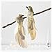 Ornamenti Per Albero Di Natale Con Uccelli Di Piume Dorate - Eleganti Decorazioni A Clip (paio) - Foto miniatura 2