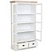 Vetrina In Legno Bianco Con 2 Ante E 2 Cassetti 94x41x180,5h Cm - Foto miniatura 5