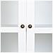 Vetrina In Legno Bianco Con 2 Ante E 2 Cassetti 94x41x180,5h Cm - Foto miniatura 7
