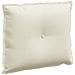 Cuscino per Schiena Crema 60 x 50 cm Tessuto in Cords - Foto miniatura 1