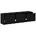 Mobile TV Rovere Nero 140 x 34 x 40 cm Legno multistrato - Foto miniatura 6