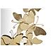 Specchio Glam Oval Butterfly In Ferro Dorato Con Farfalle - Foto miniatura 4