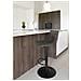 Set Di 2 Sgabelli Alti Middelfart-grigio-microfibra-43x43x108 Cm - Foto miniatura 7