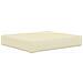 Cuscino per divano da esterno 2 pcs Crema Poliestere - Foto miniatura 4