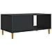 Tavolino da salotto Nero 90 x 50 x 40 cm Legno ingegnerizzato - Foto miniatura 6