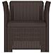 Poltrona a 1 Posto Aspetto Rattan PP Marrone - Foto miniatura 2