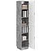 Set di armadi 2 pcs Grigio Cemento Legno ingegnerizzato - Foto miniatura 2