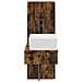 Set di mobili per il bagno 2 pz Rovere Fumo 33 x 34,5 x 100 cm - Foto miniatura 8