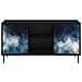 Mobile TV RAALTE 102 x 33 x 51 cm Rovere Nero - Foto miniatura 4