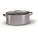 Casseruola Ovale in Alluminio con Coperchio Diametro 32 cm - Foto miniatura 2