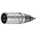 Adattatore Xlr Xlr 3p (m) - Rca Maschio Argento - Foto miniatura 1