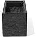 Vaso Rettangolare Nero Da Esterno 50 X 23 X 24 Cm Myra - Foto miniatura 23