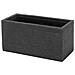 Vaso Rettangolare Nero Da Esterno 50 X 23 X 24 Cm Myra - Foto miniatura 10