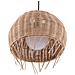 Lampadario In Rattan Marrone Chiaro Drino - Foto miniatura 13