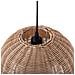 Lampadario In Rattan Marrone Chiaro Drino - Foto miniatura 17