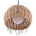 Lampadario In Rattan Marrone Chiaro Drino - Foto miniatura 18