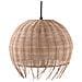 Lampadario In Rattan Marrone Chiaro Drino - Foto miniatura 1