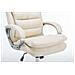 Sedia Ufficio Vancouver XXL in Similpelle I Poltrona Elegante Direttore Carico Max 235 kg I Poltrona Ergonomica Imbottita e Rinforzata Crema - Foto miniatura 2