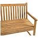 Panca Da Giardino In Legno Di Acacia Con Cuscino Color Terracotta 160 Cm Vivara - Foto miniatura 6