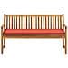 Panca Da Giardino In Legno Di Acacia Con Cuscino Color Terracotta 160 Cm Vivara - Foto miniatura 1
