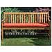 Panca Da Giardino In Legno Di Acacia Con Cuscino Color Terracotta 160 Cm Vivara - Foto miniatura 5
