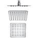 Soffione Doccia Quadrato Acciaio Inox 2 Mm Spessore Effetto Pioggia Varie Misure Bagno *** Misure : 200x200x2 Mm 64 Ugelli - Foto miniatura 1