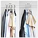 Ganci Di Cappotto 20 Pack Premium Quality Plastica Appendini Completo Heavy Duty Di Apertura A Forma Di S Antiscivolo Resistente 0.5 Cm Di Spessore Risparmio Di Spazio 360 Girevole Hook Luce E Grigio Scuro Crp41g - Foto miniatura 3
