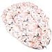 Babycake - Cuscino Per Neonato Con Briciole, 100% Cotone, Adatto Per La Casa O Come Lettino Da Viaggio 55 X 90 Cm (fiori Con Briciolo)  - Foto miniatura 3