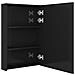 Armadietto Bagno con Specchio e LED Nero Lucido 50x13x70 cm - Foto miniatura 5