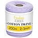 200m Corda Macrame Viola Pastello | Spago Di Cotone-poliestere | 656 Piedi | Spessore 2-3mm | Grande Corda Spessa Forte | Perfetta Per Avvolgere I Regali, Progetti Fai Da Te Artigianato - Foto miniatura 1