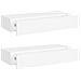 Scaffali Con Cassetti Da Parete 2 Pz Bianco 60x23,5x10 Cm Mdf - Foto miniatura 2