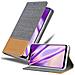 Custodia Compatibile Con Xiaomi Mi 8 Pro In Grigio Chiaro Marrone - Coperchio Protettiva Con Chiusura Magnetica, Funzione Stand E Tasca Per Le Carte - Foto miniatura 1