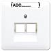 Cd 569-2 Naua Ww Bianco Placca Per Interruttori E Coperchio Per Presa - Foto miniatura 1