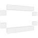 Set Mobili Porta Tv 8pz Bianco In Legno Multistrato - Foto miniatura 2