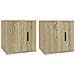 Mobili Porta Tv A Parete 2 Pz Rovere Sonoma 40x34,5x40 Cm - Foto miniatura 2