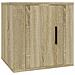 Mobili Porta Tv A Parete 2 Pz Rovere Sonoma 40x34,5x40 Cm - Foto miniatura 5