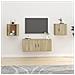 Mobili Porta Tv A Parete 2 Pz Rovere Sonoma 40x34,5x40 Cm - Foto miniatura 1