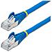 Cavo Ethernet CAT 6a - 5m - Blu - Cavo di rete LAN Low Smoke Zero Halogen (LSZH) - 10GbE 500MHz 100W PoE++ - Filo /Cavo patch schermato S /FTP con spinotto RJ45 antigroviglio e rilievi di trazione - Foto miniatura 1