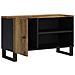 Mobile Tv 80x33x46cm Legno Massello Mango E Legno Multistrato - Foto miniatura 3