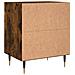 Comodini Rovere Fumo 2 Pz 40x30x50 Cm In Legno Multistrato - Foto miniatura 6